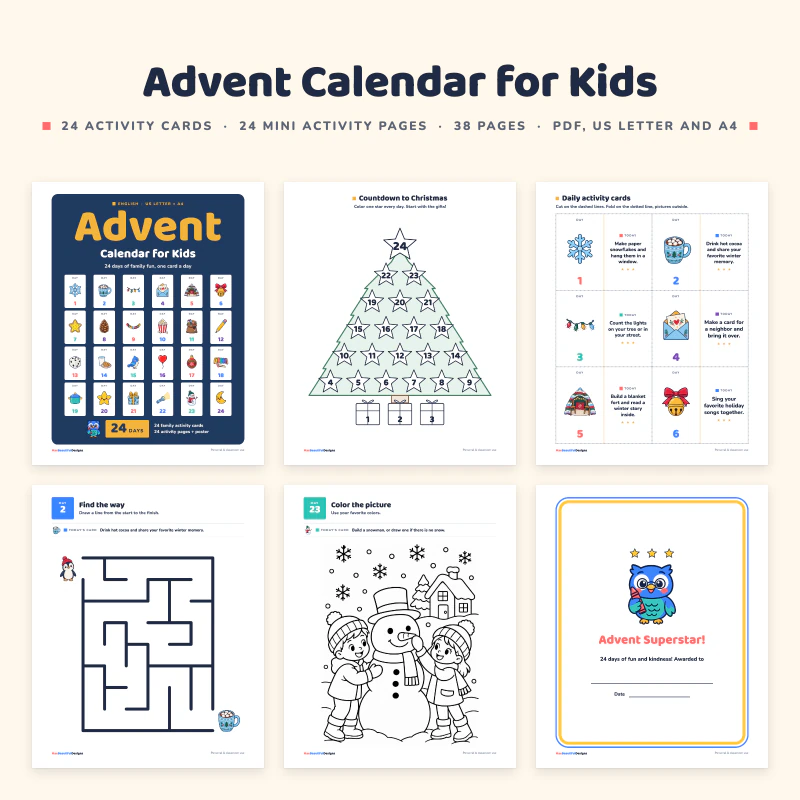 Advent Calendar for Kids, cover image