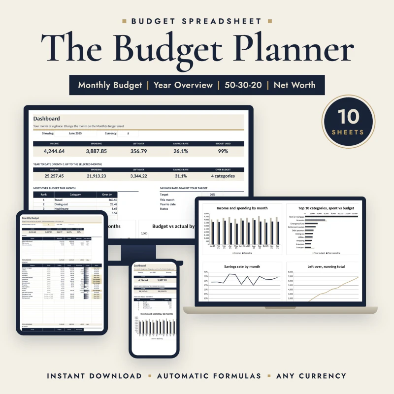 Budget Spreadsheet, cover image