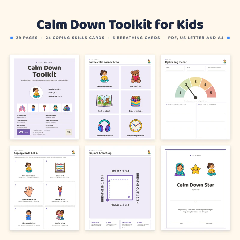 Calm Down Toolkit for Kids, cover image