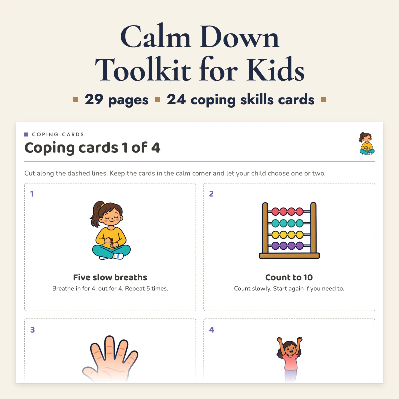 Calm Down Toolkit for Kids, cover image