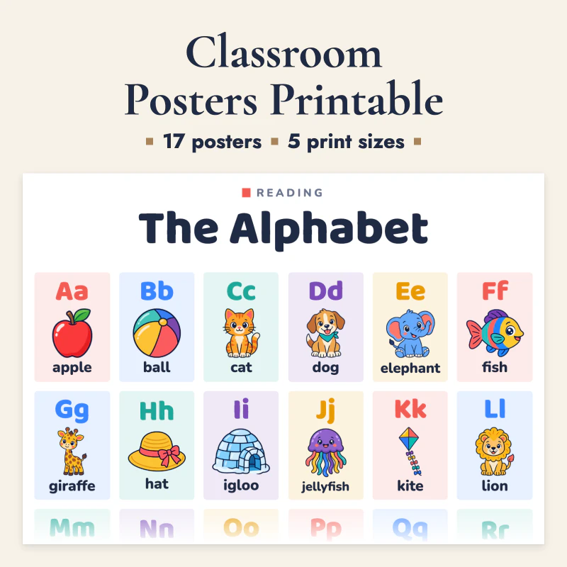 Classroom Posters Printable, cover image