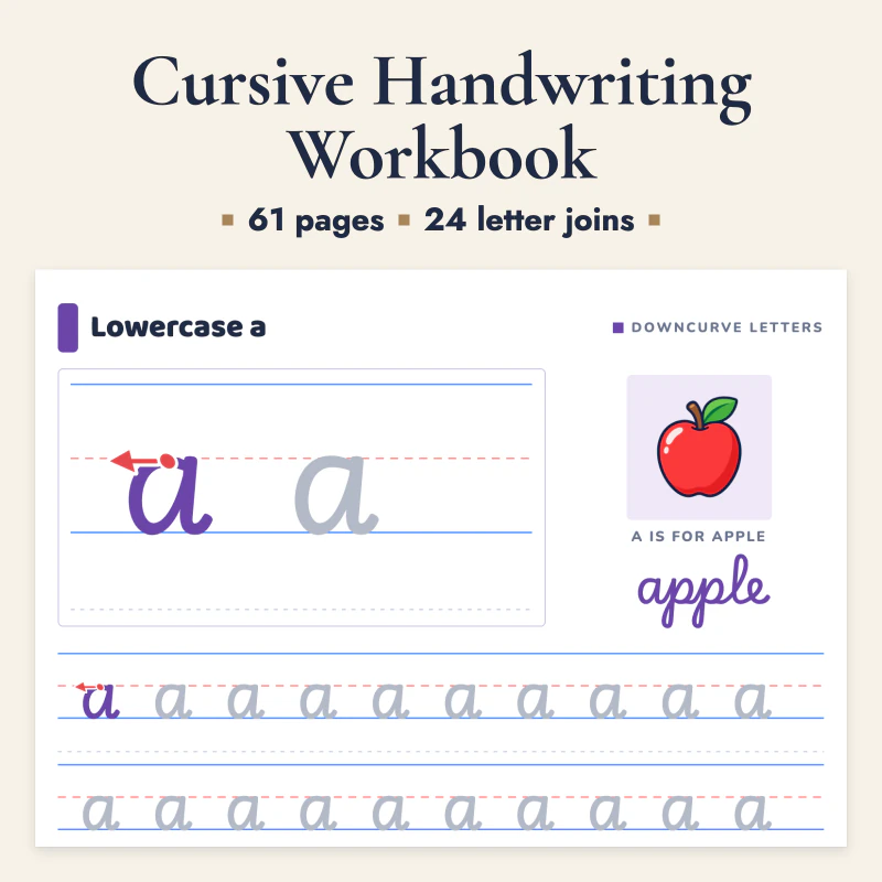 Cursive Handwriting Workbook, cover image