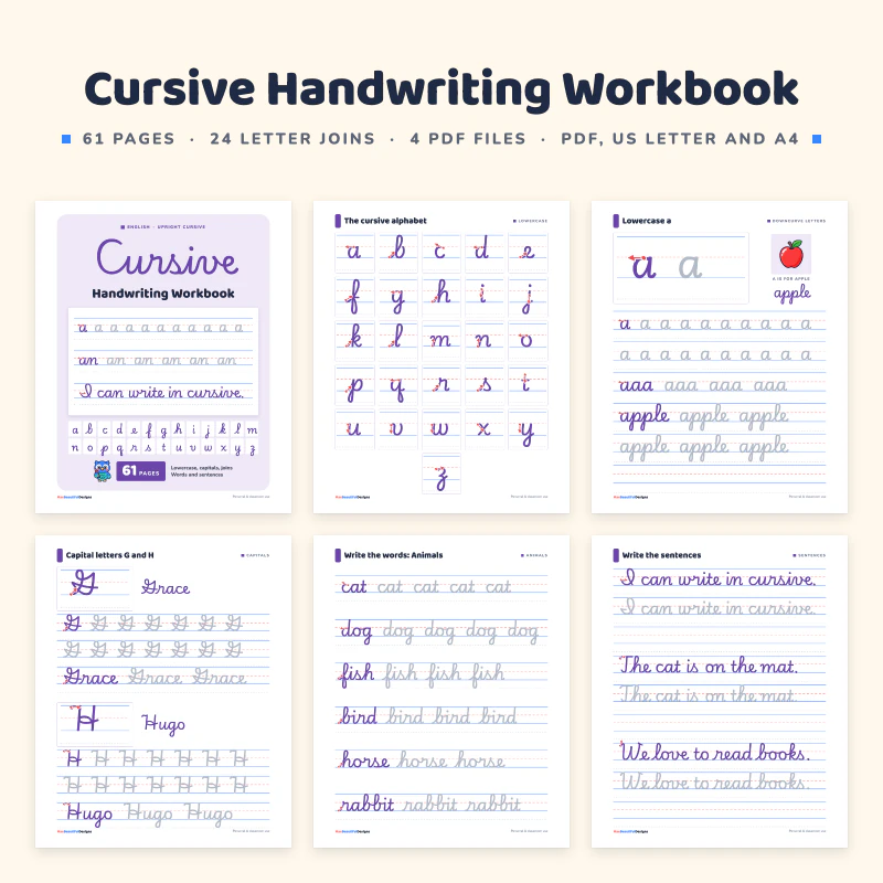 Cursive Handwriting Workbook, cover image