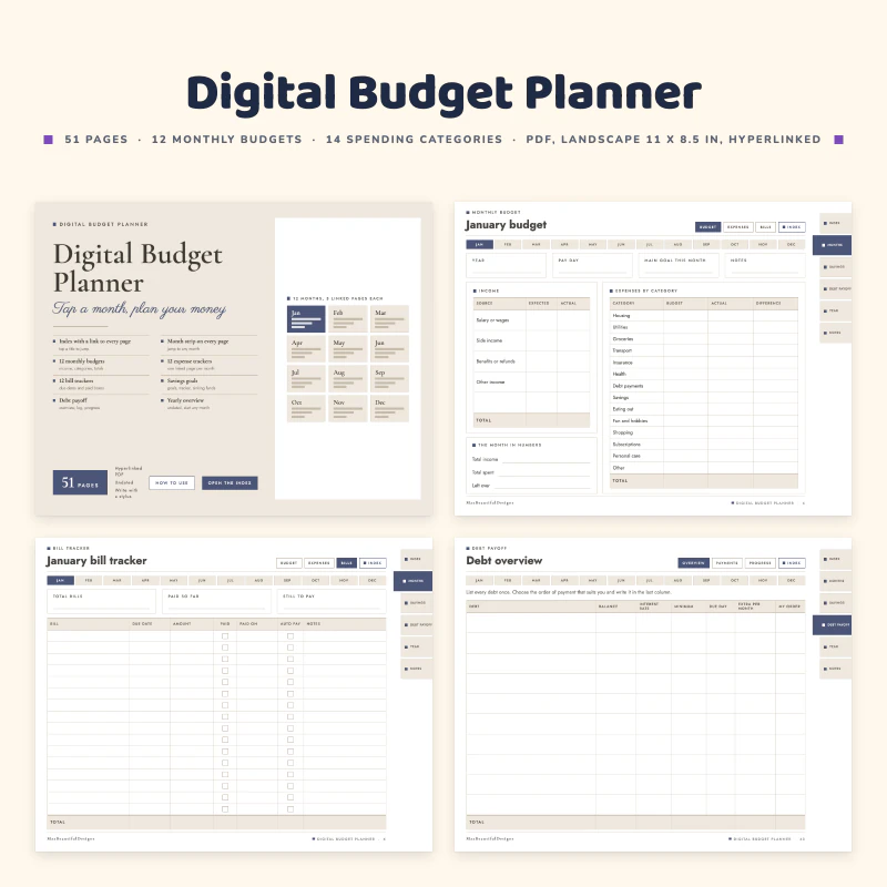 Digital Budget Planner, cover image