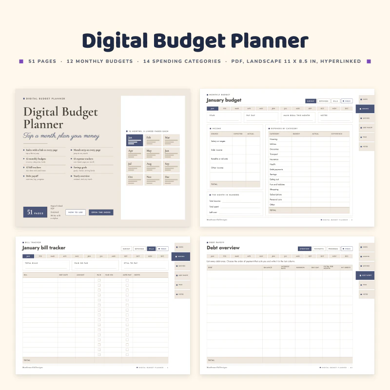 Digital Budget Planner, cover image