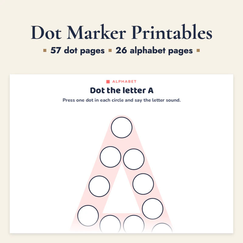 Dot Marker Printables, cover image