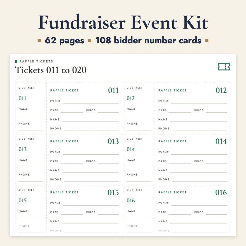 Fundraiser Event Kit, cover image