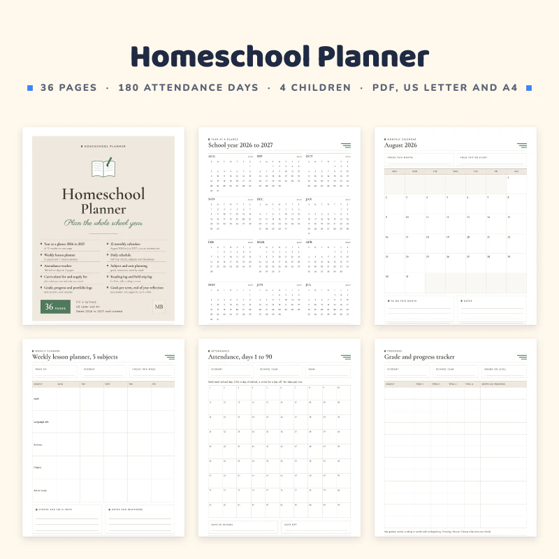 Homeschool Planner, cover image
