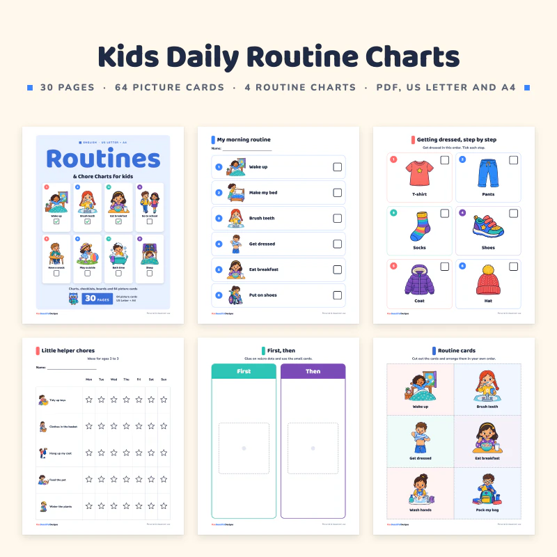 Kids Daily Routine Charts, cover image