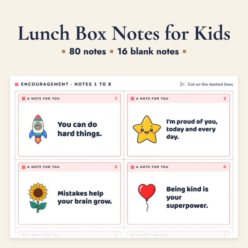 Lunch Box Notes for Kids, cover image