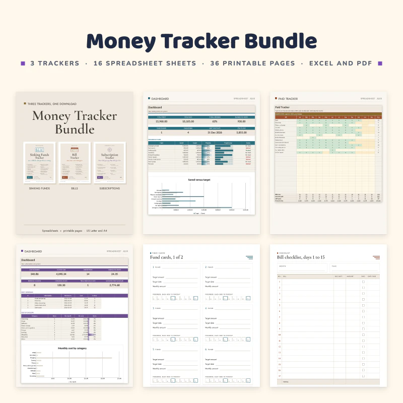 Money Tracker Bundle, cover image