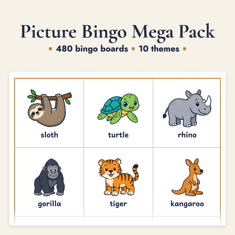 Picture Bingo Mega Pack, cover image