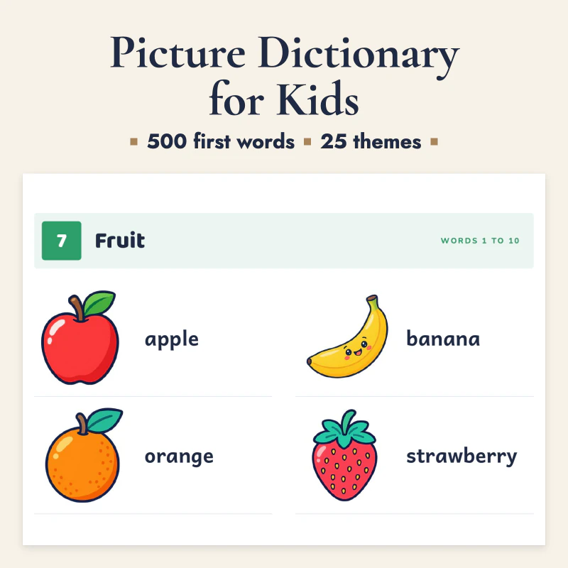 Picture Dictionary for Kids, cover image