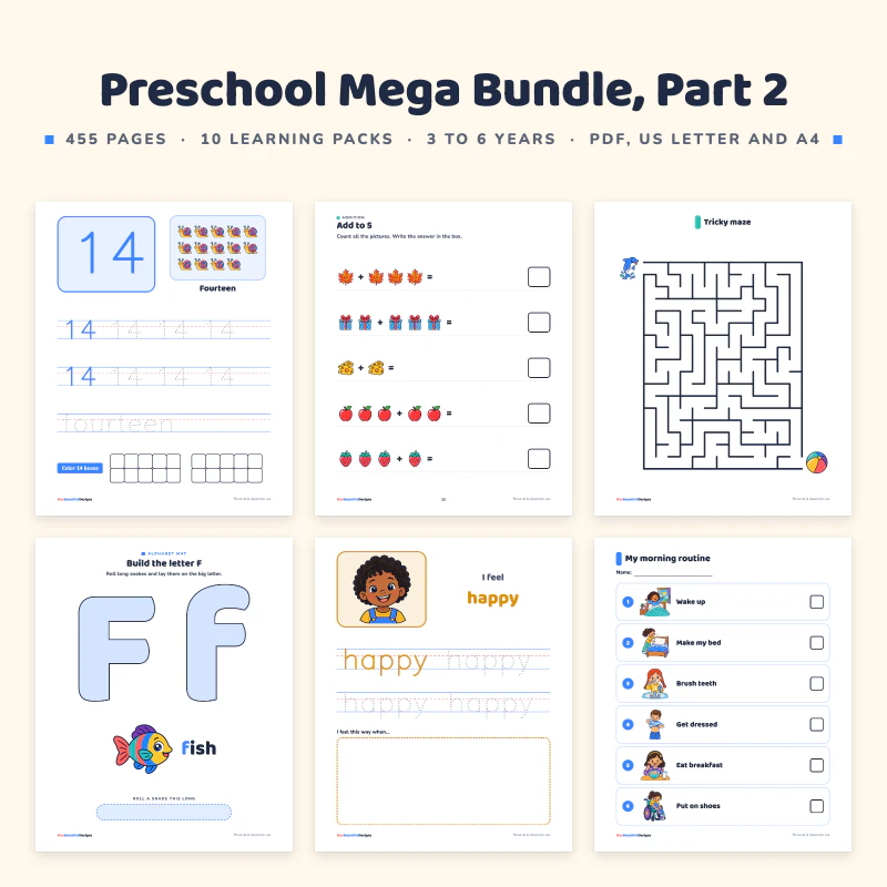 Preschool Mega Bundle, Part 2, cover image