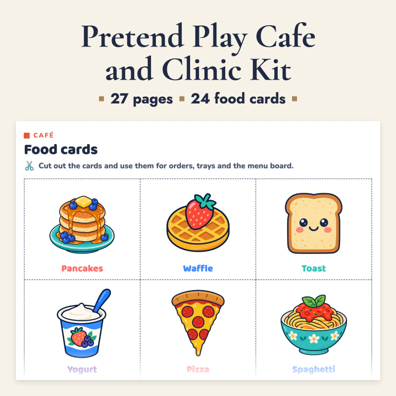 Pretend Play Cafe and Clinic Kit, cover image
