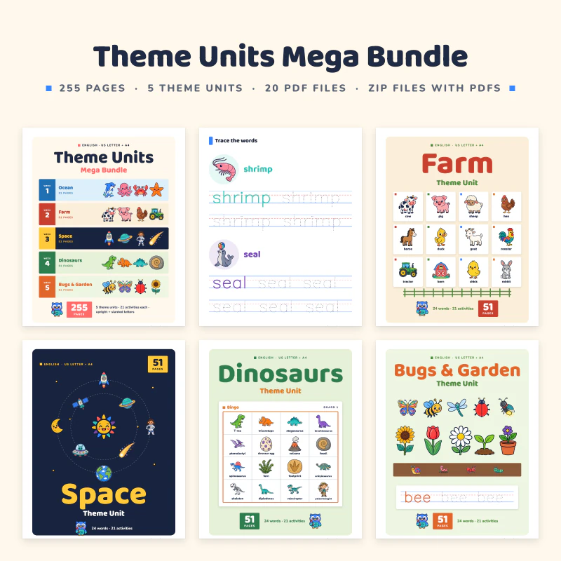 Theme Units Mega Bundle, cover image