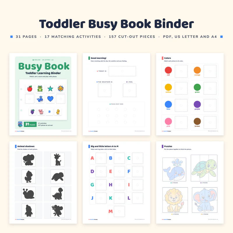 Toddler Busy Book Binder, cover image