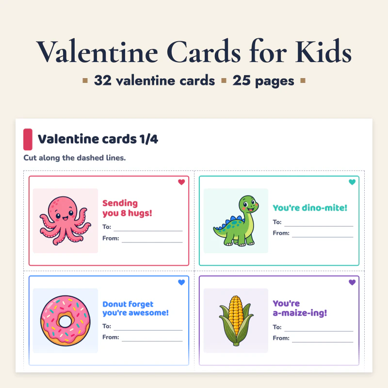 Valentine Cards for Kids, cover image