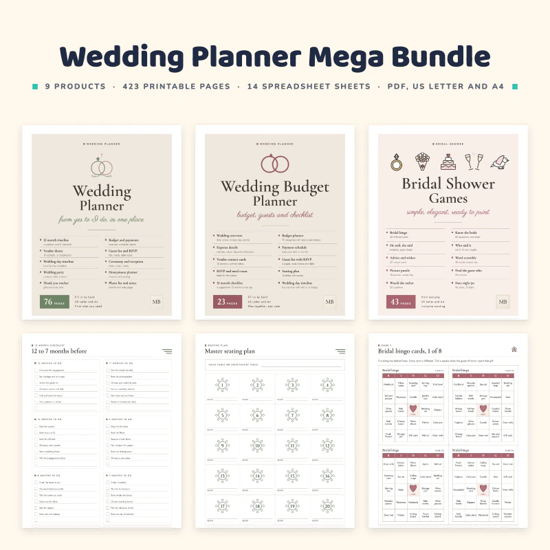 Wedding Planner Mega Bundle, cover image
